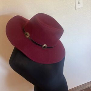 Maroon Buckle Hat